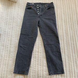 Levi’s black 501 jeans